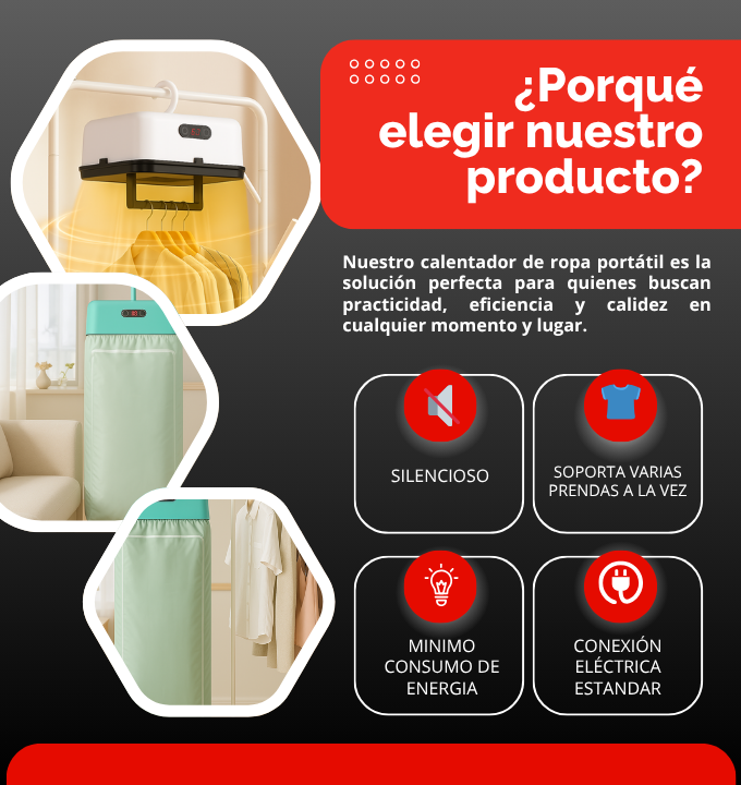 SECADOR DE ROPA PORTATIL